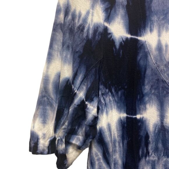 KAREN KANE Blue Tie Dye V-Neck Short Sleeve T-Shirt Dress Size - M - Picture 5 of 8